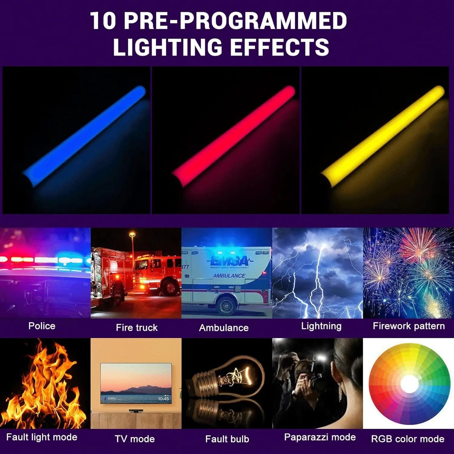 Luz portátil e versátil Sokani X15 Mini RGB Light Tube