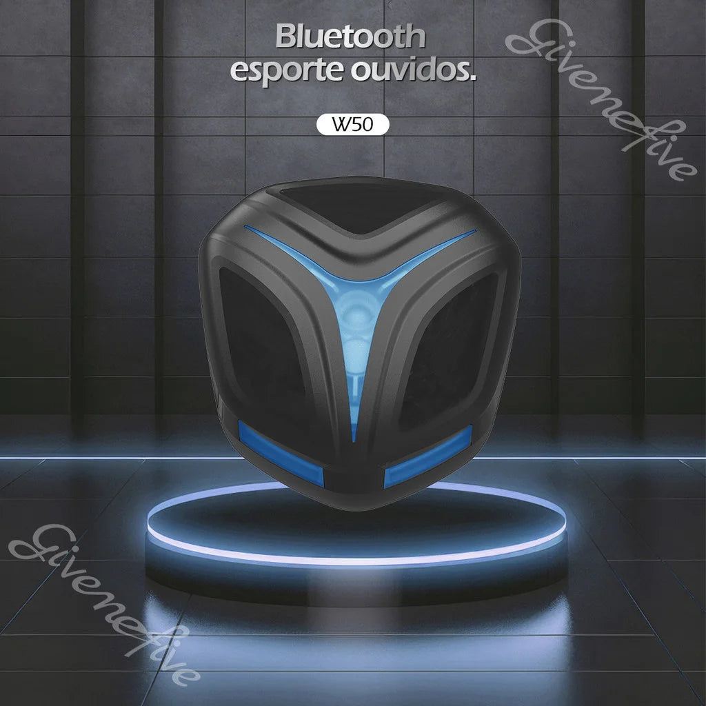 Fone Bluetooth 5.1 Fone De Ouvido Sem Fio Hi Fi À Prova D' Água, Esporte Earbud com Microfone para Telefone