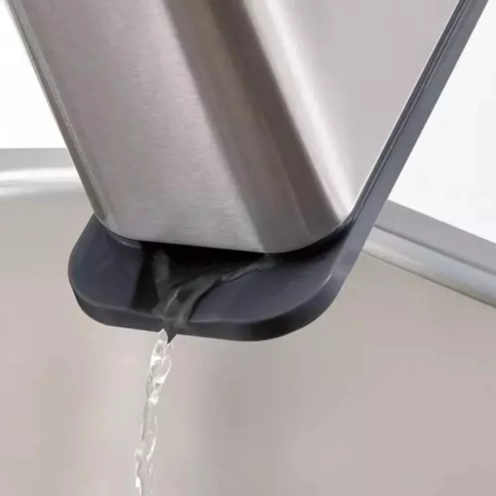 Escorredor Porta Talheres de Aço Inoxidável; Organizador de Utensílios de Cozinha