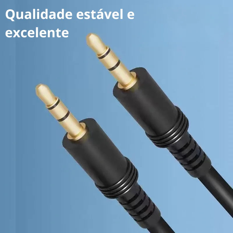 SKYTUR Cabo de Audio P2 x P2  Estereo Conecte seu Celular em uma Caixa de Som - ENVIO RAPIDO PARA TODO O BRASIL
