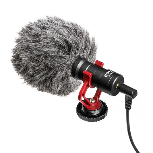 Microfone Boya BY-MM1 Condensador Cardioide Preto - Alta Qualidade para Gravação, Vlogging e Transmissão ao Vivo
