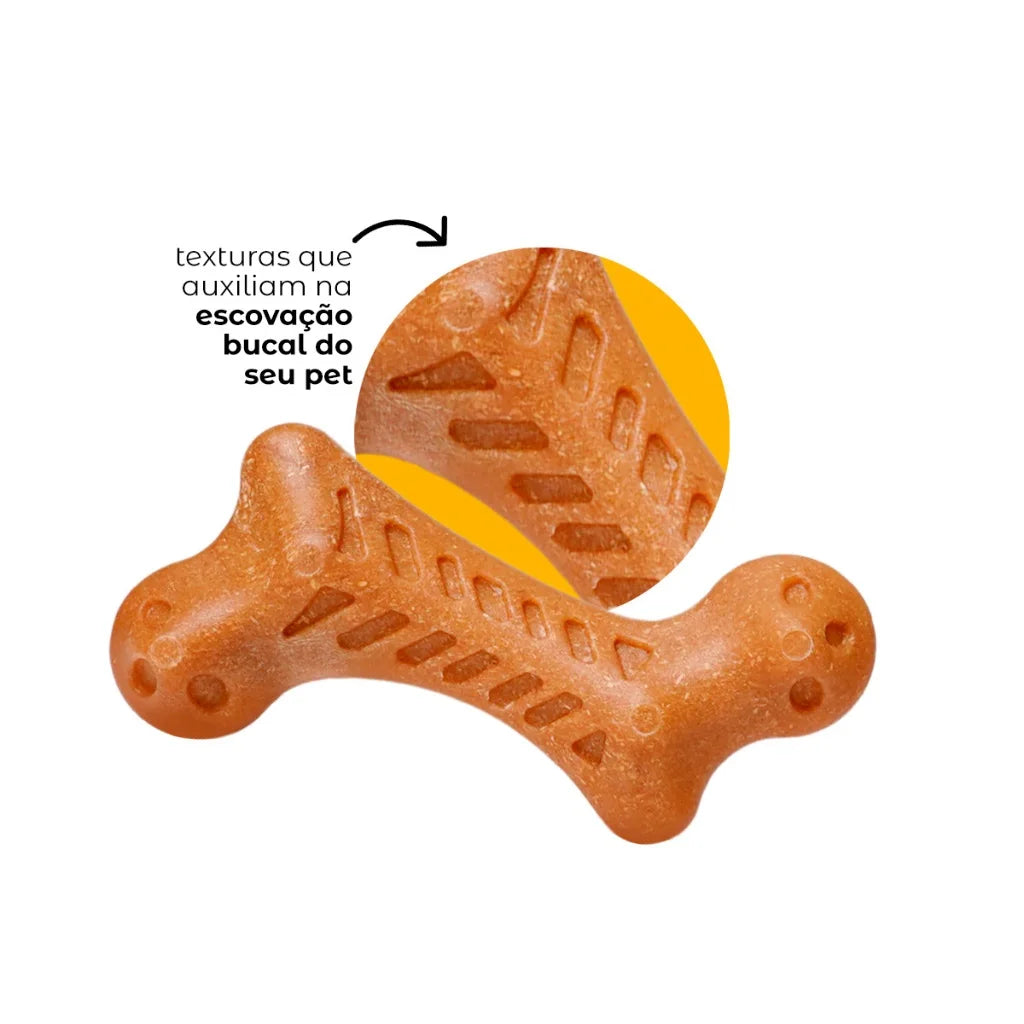 Osso Mordedor Massageador Brinquedo Para Cães Pets Anti-Stress