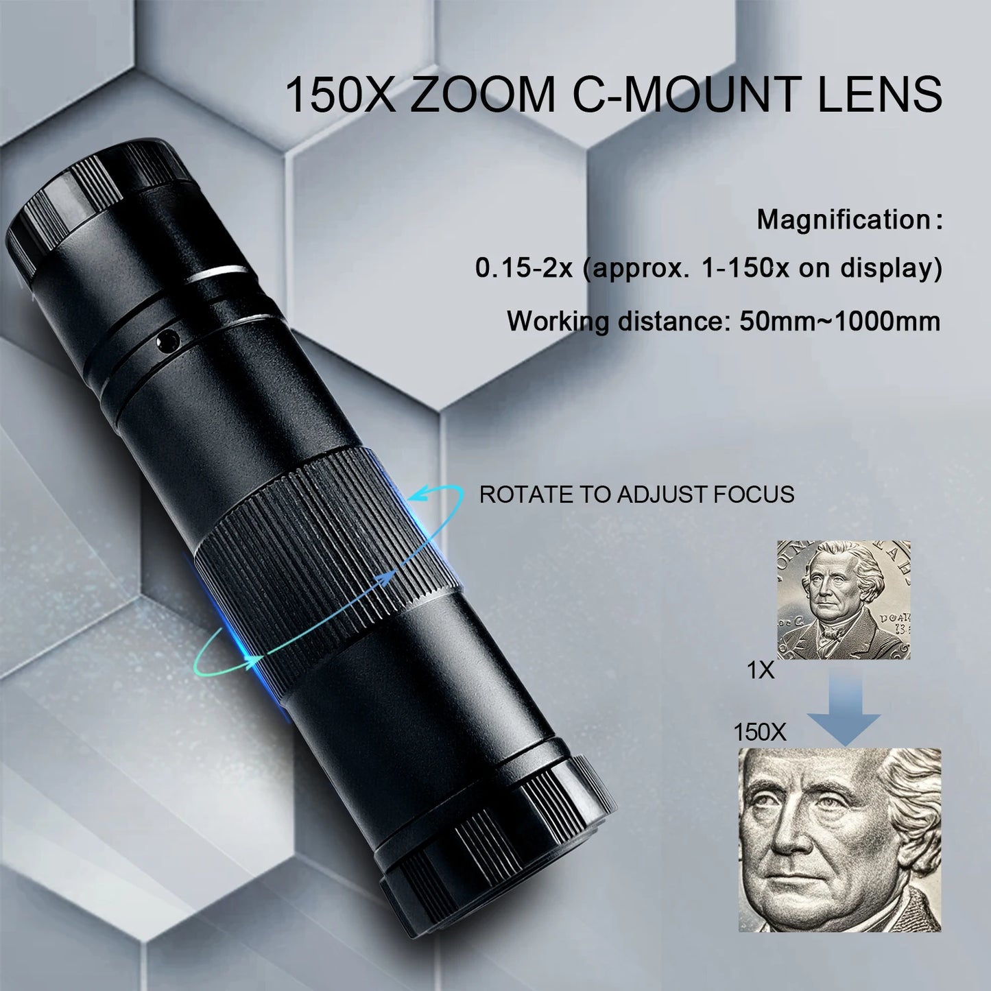 1080P 4K FULL HD Industrial Microscope C-Mount Digital Camera Via Type-C Measurement For PCB Soldering Phone Repair, Do Brasil