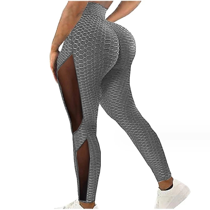 Calças Esportivas com Jacquard para Fitness e Yoga
