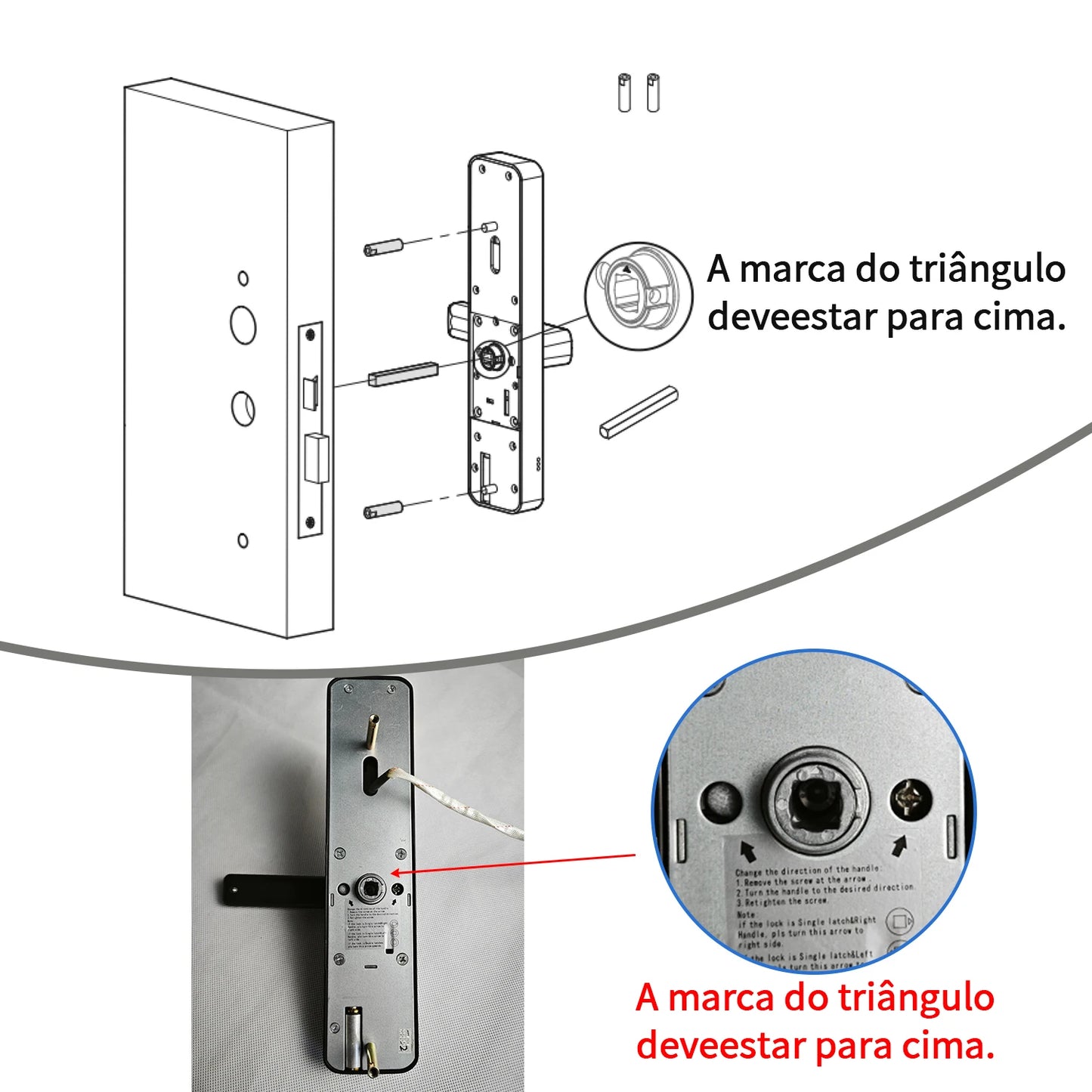 fechadura digital Tuya WiFi com desbloqueio por impressão digital