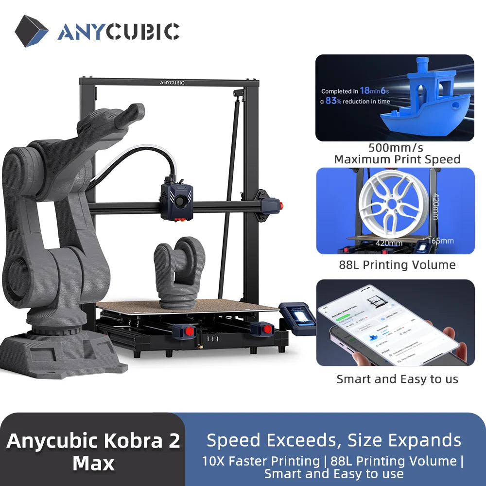 Impressora Anycubic FDM 3D Printers Kobra 2 Pro
